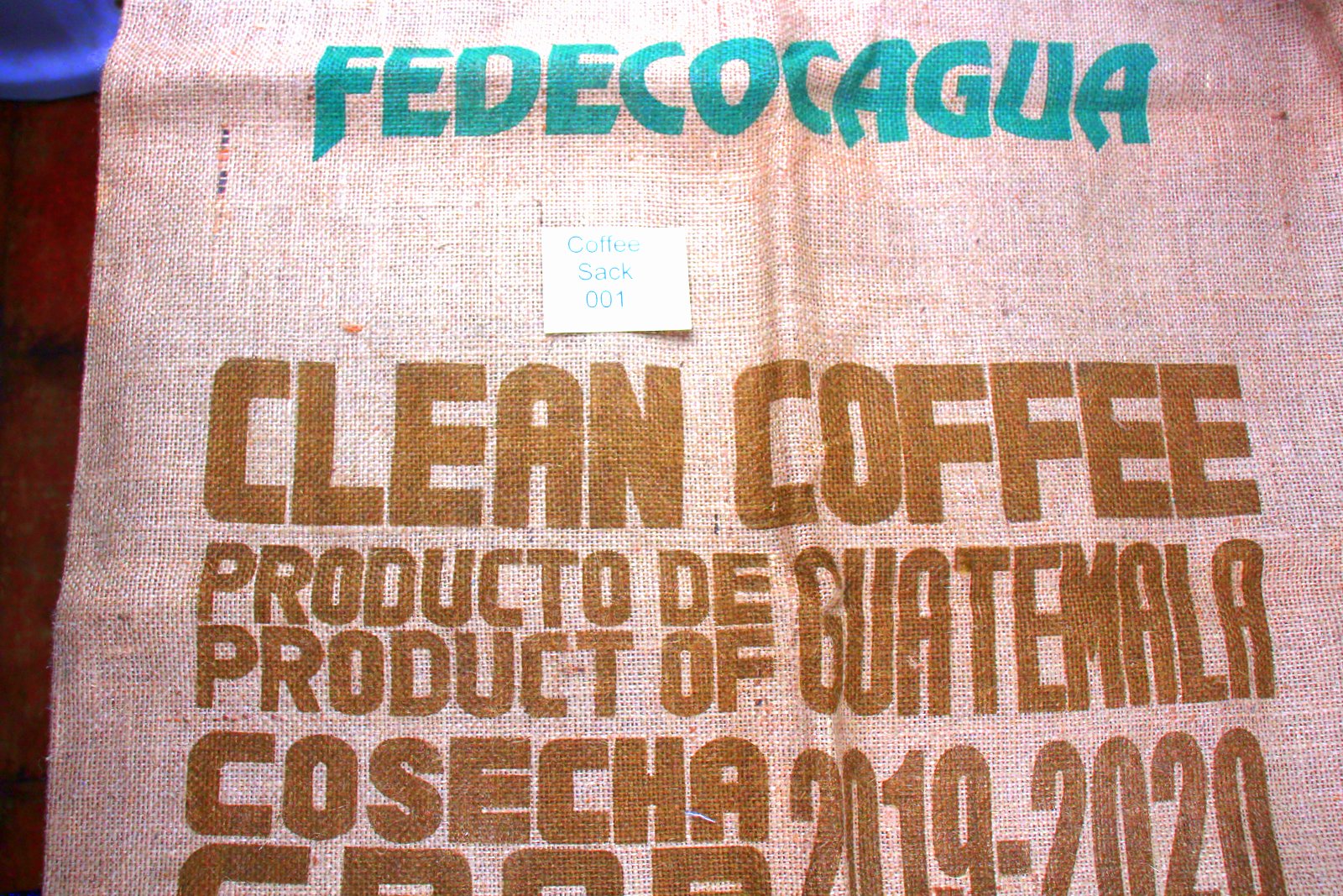 Guatemalan Hessian Coffee Sack 001 Previously Held Green Beans Many Uses 001