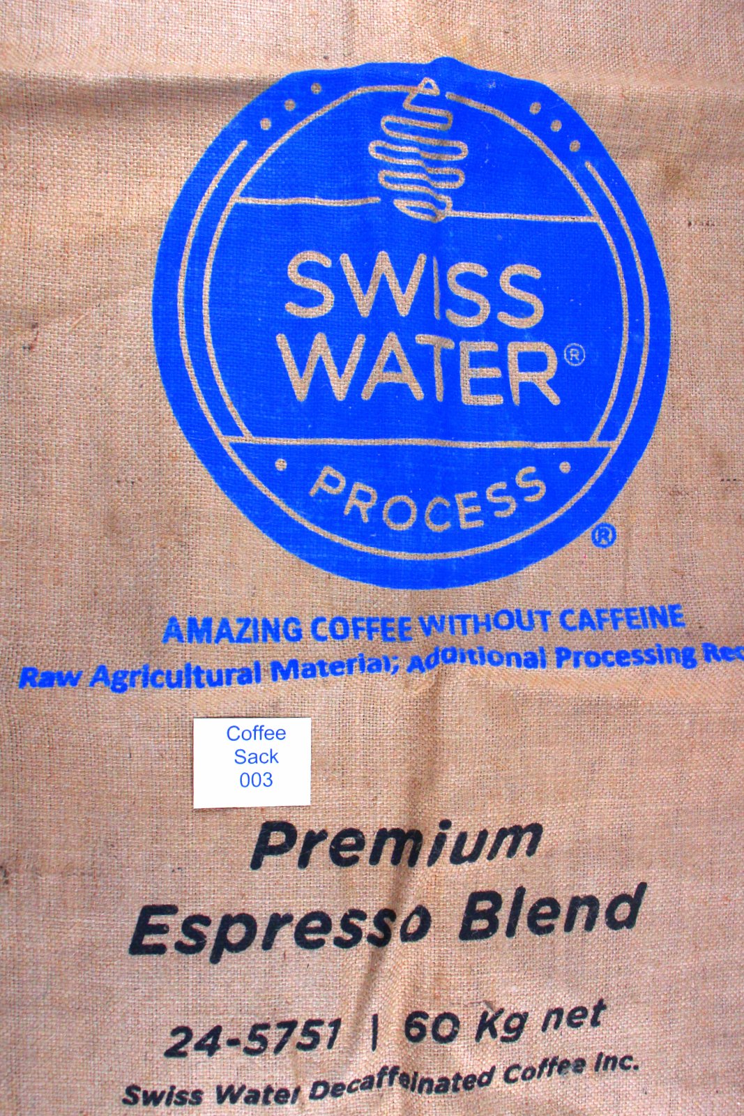 Decaffeinated Hessian Coffee Sack 003 Previously Held Green Beans Many Uses 003