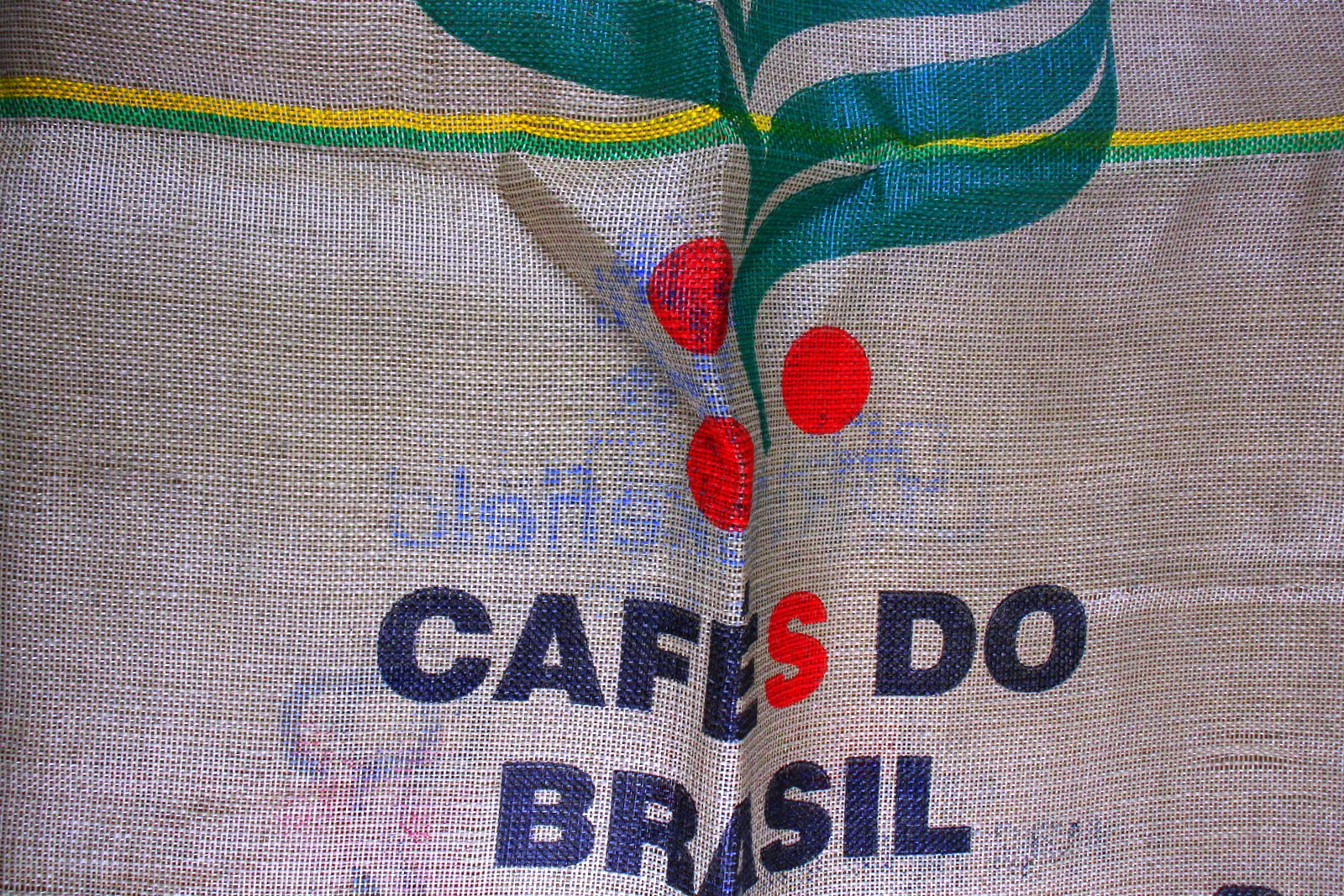 Brazilian Hessian Coffee Sack 027 Previously Held Green Beans Many Uses 027