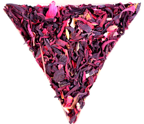 Hibiscus Flower Cut Healthy Caffeine Free Tea Tisane Gently Stirred