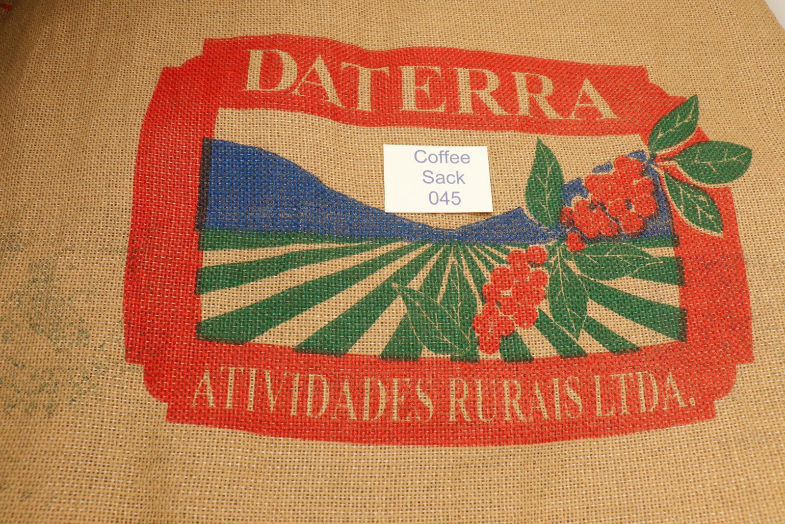 Brazilian Hessian Coffee Sack 045 Previously Held Green Beans Many Uses 045