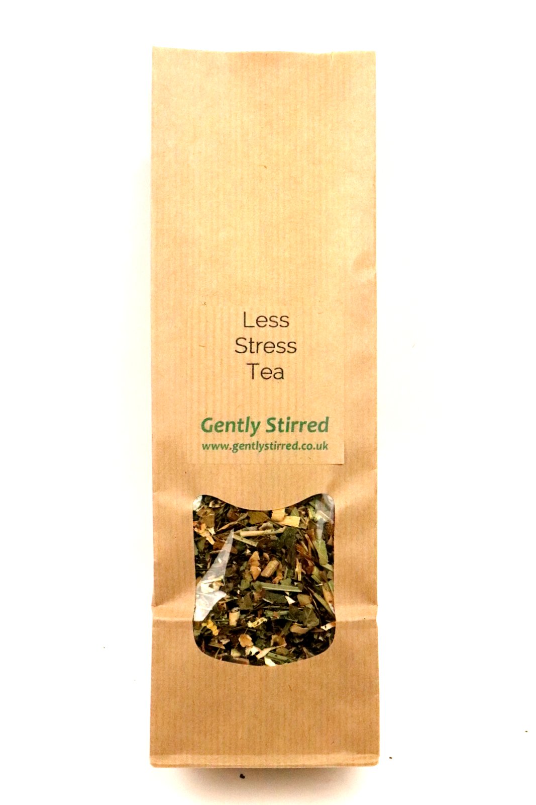 Less Stress Tea Herbal Natural Anti Stress Loose Leaf Gently Stirred