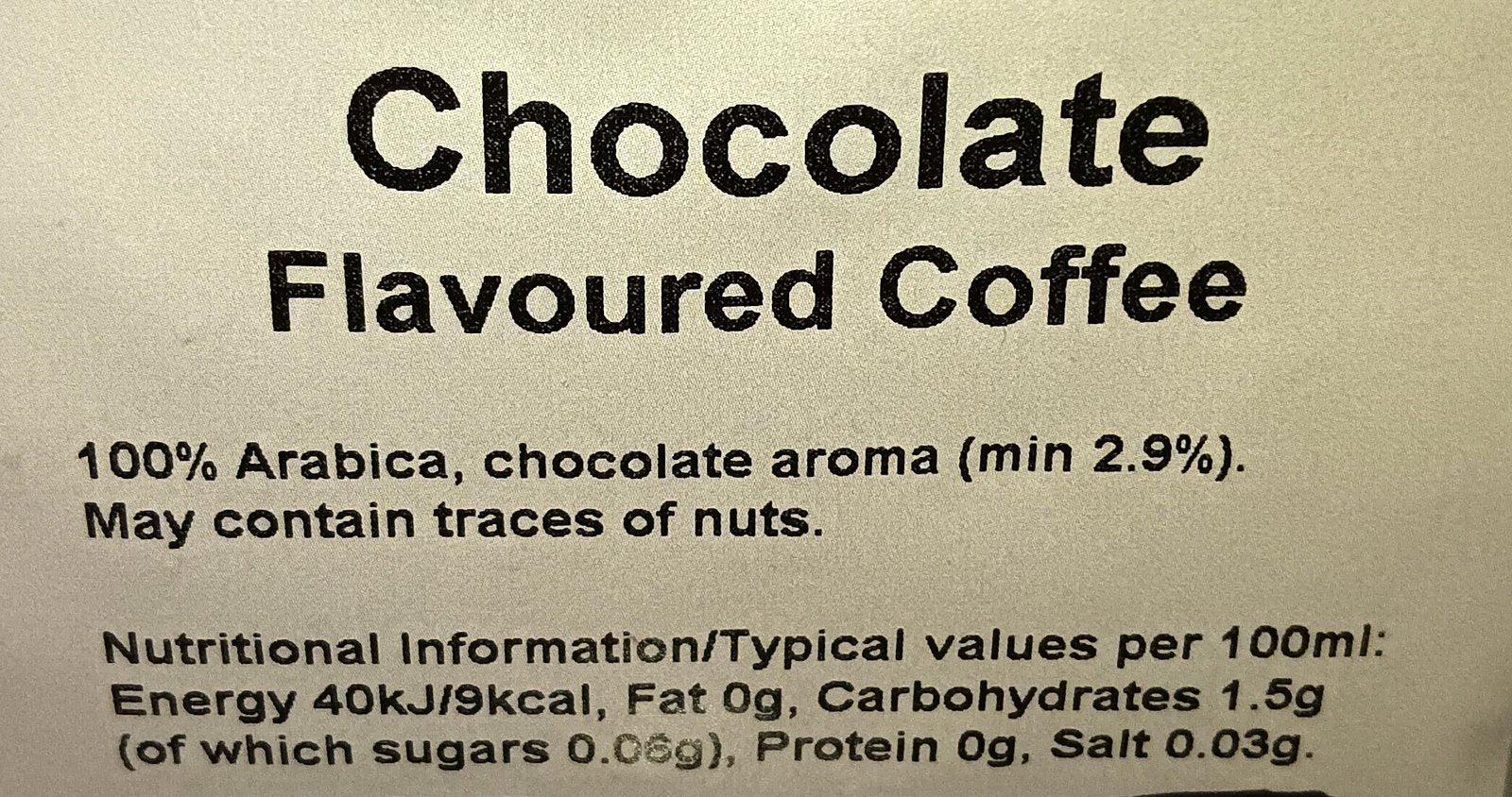 Chocolate Flavoured Whole Coffee Beans 100% Pure Arabica Beans Best Quality