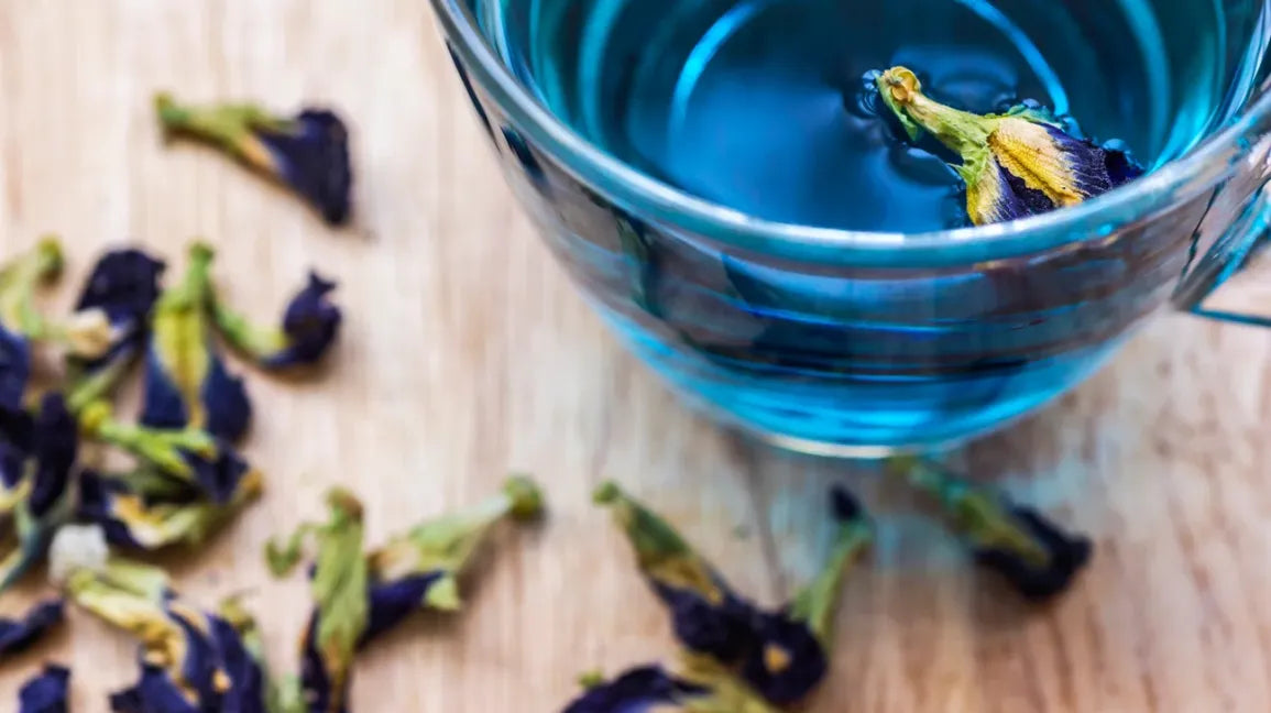 Blue Butterfly Pea Flower Tea Memory Relaxation Tranquilising Female Libido