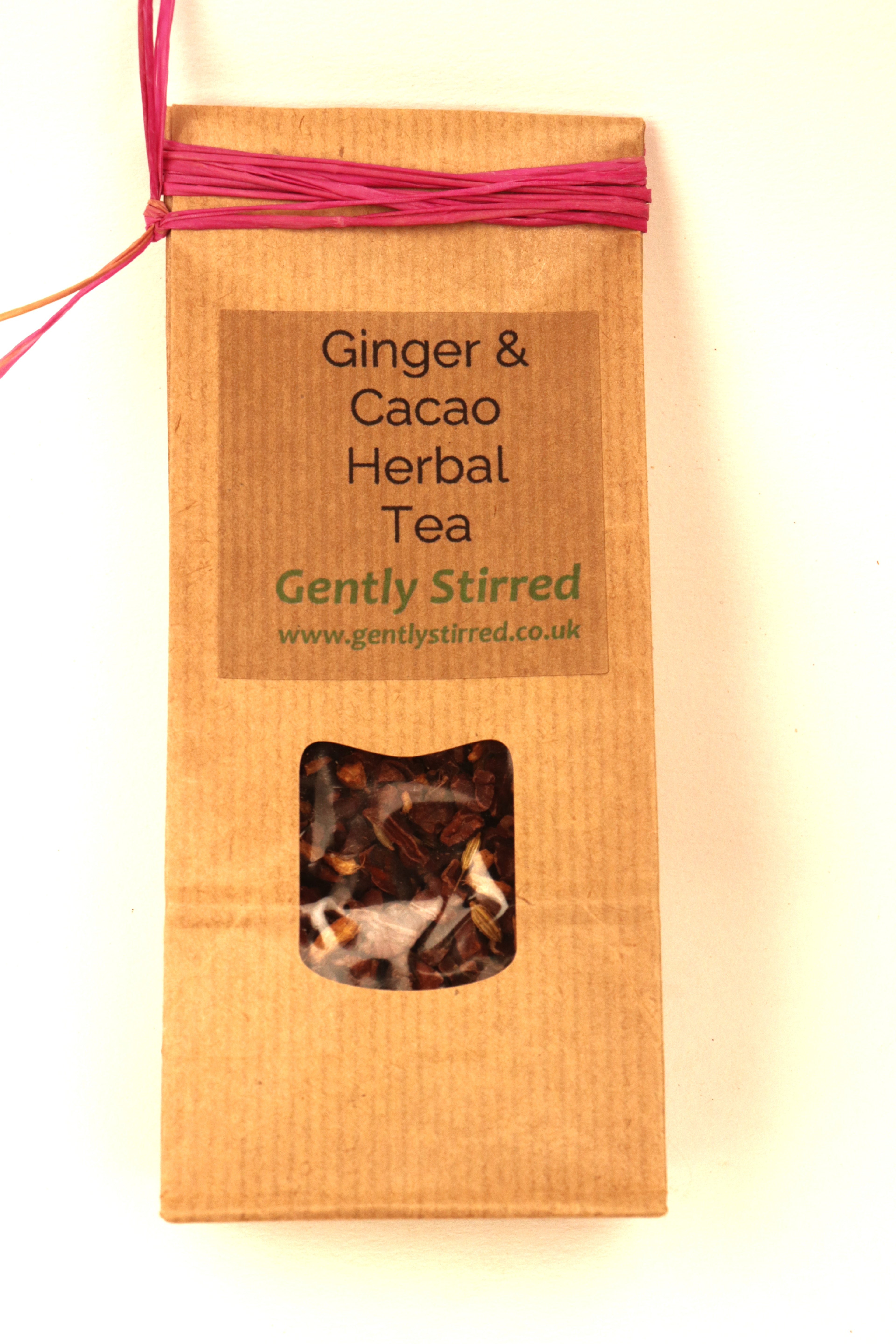 Ginger and Cacao Herbal Tea Healthy Spectacular Tasting Fantastic Drink