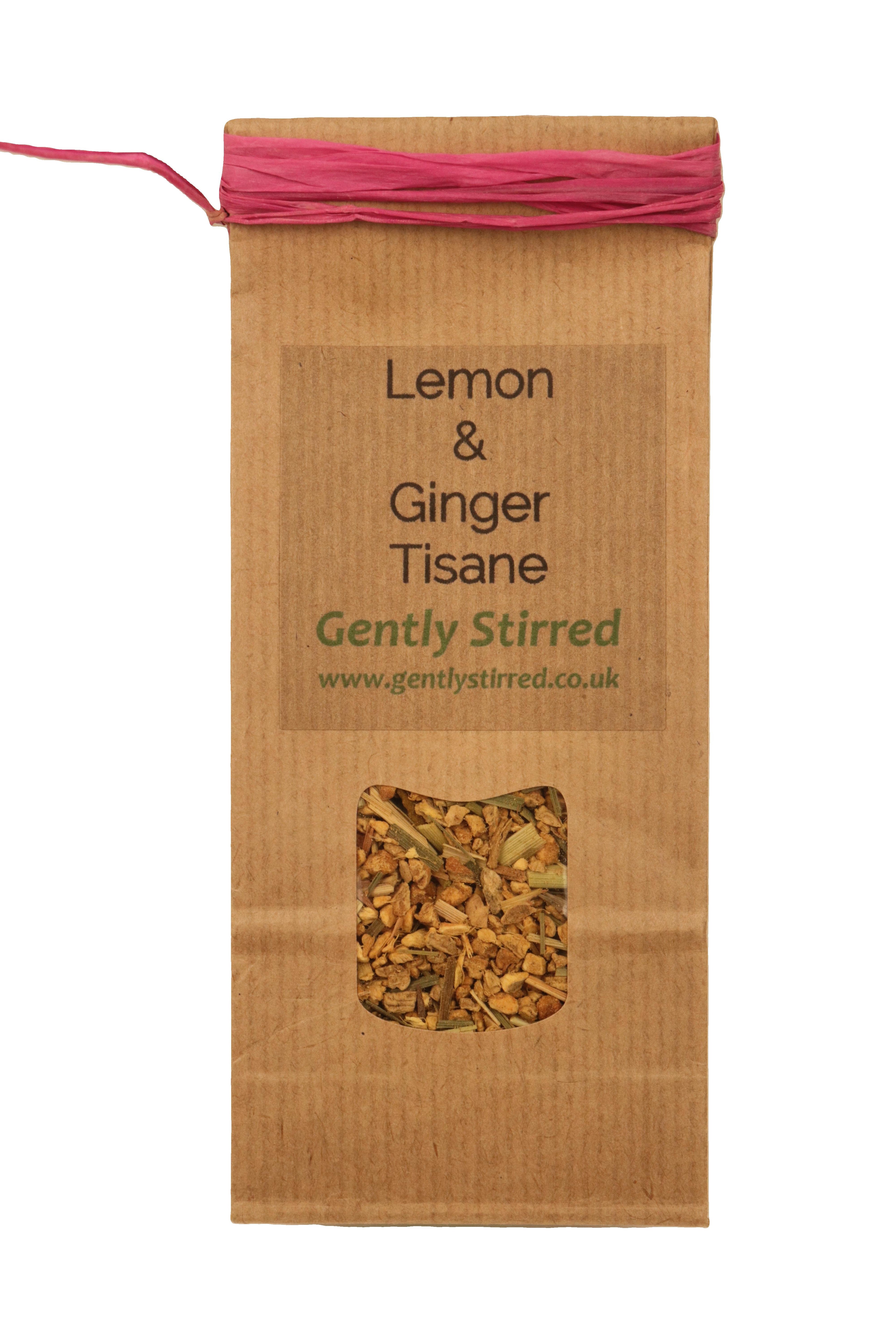 Lemon and Ginger Tisane Infusion Tea Pure Healthy Drink Anti-inflammatory Immune Improver