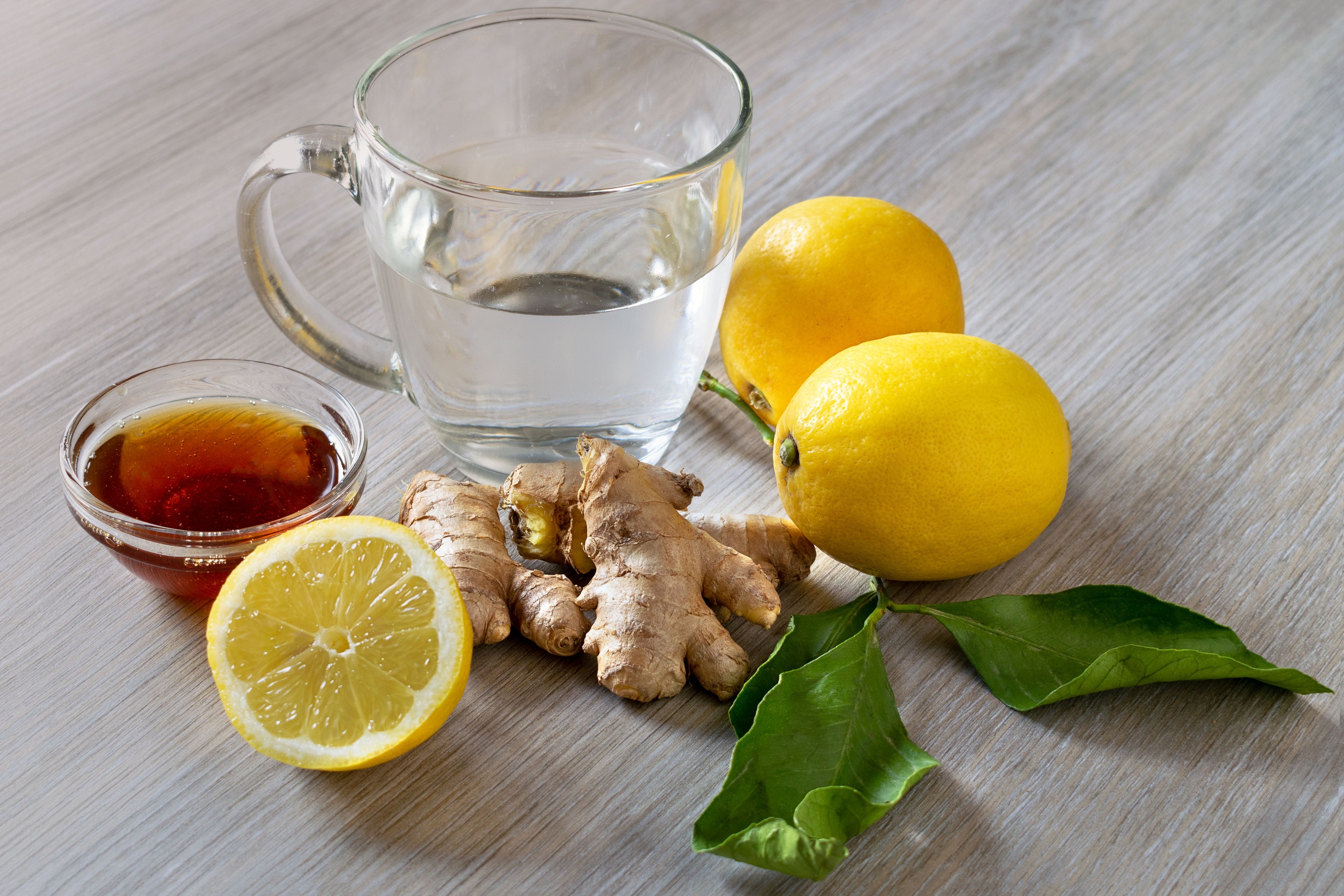 Lemon and Ginger Tisane Infusion Tea Pure Healthy Drink Anti-inflammatory Immune Improver