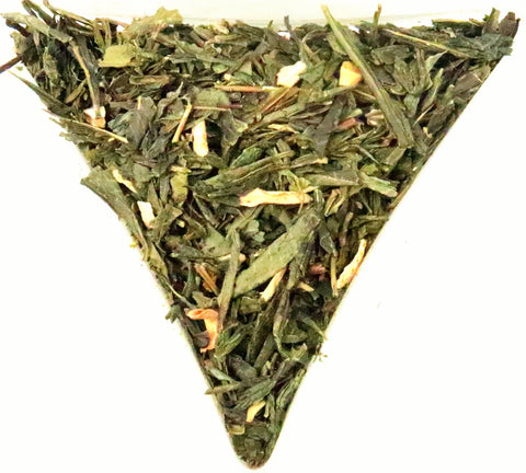 Sencha Ginseng Ginger Orange Blossom Loose Leaf Green Tea Very Healthy Flavour