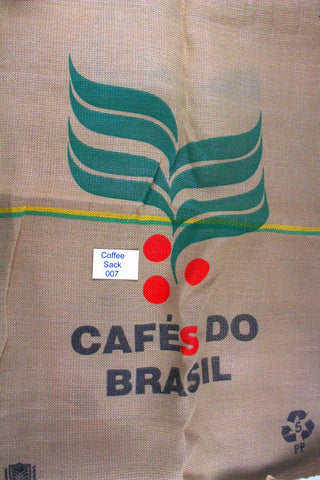 Brazilian Hessian Coffee Sack 007 Previously Held Green Beans Many Uses 007