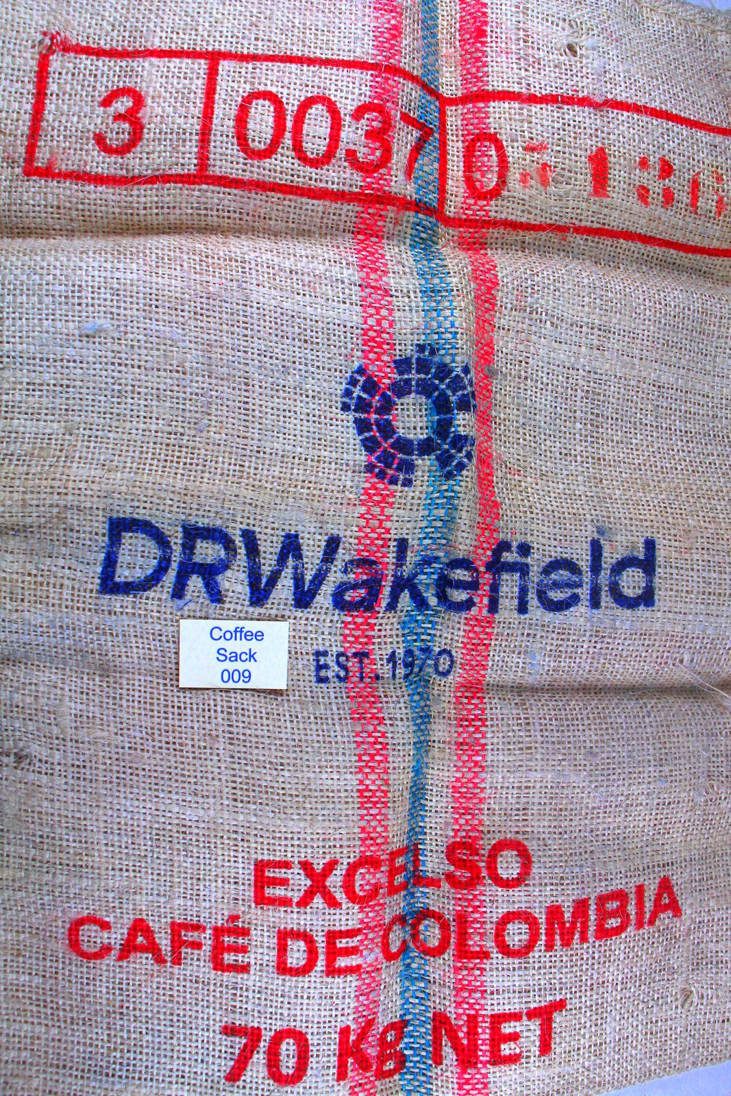 Colombian Hessian Coffee Sack 009 Previously Held Green Beans Many Uses 009