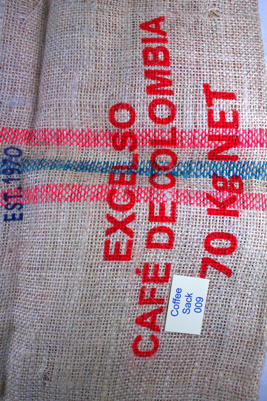 Colombian Hessian Coffee Sack 009 Previously Held Green Beans Many Uses 009
