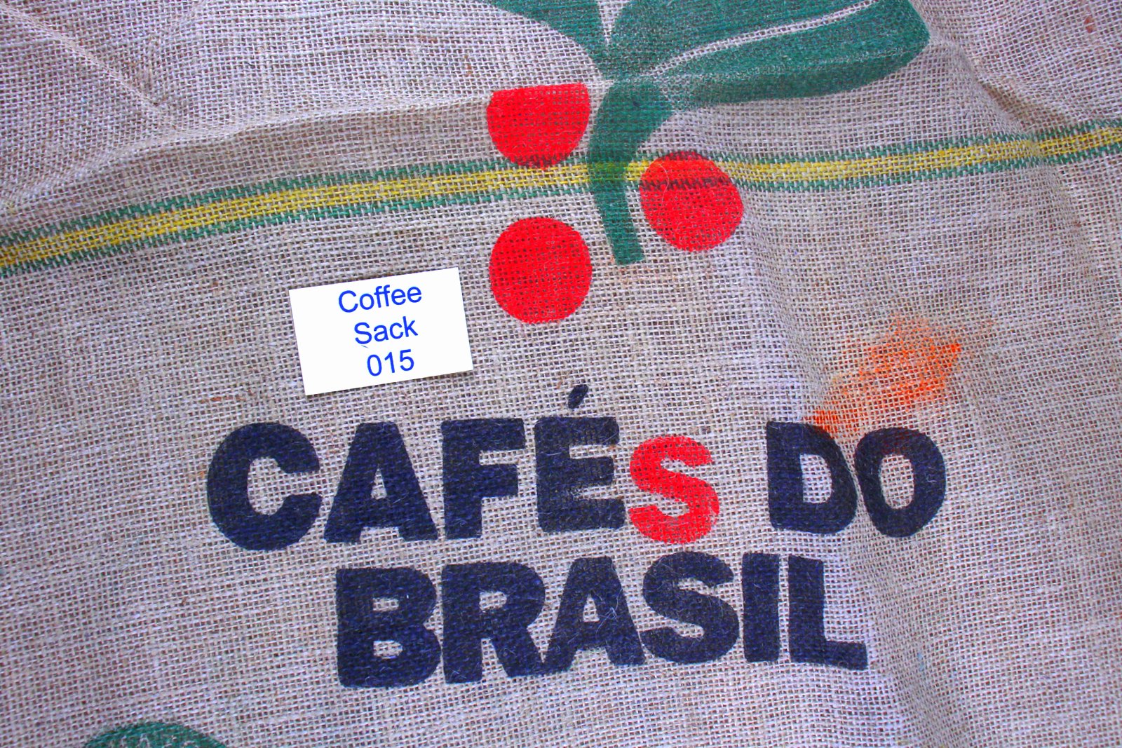 Brazilian Hessian Coffee Sack 015 Previously Held Green Beans Many Uses 015