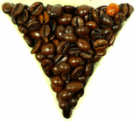 Almond Cherry Chocolate Flavoured Coffee Beans Gently Stirred