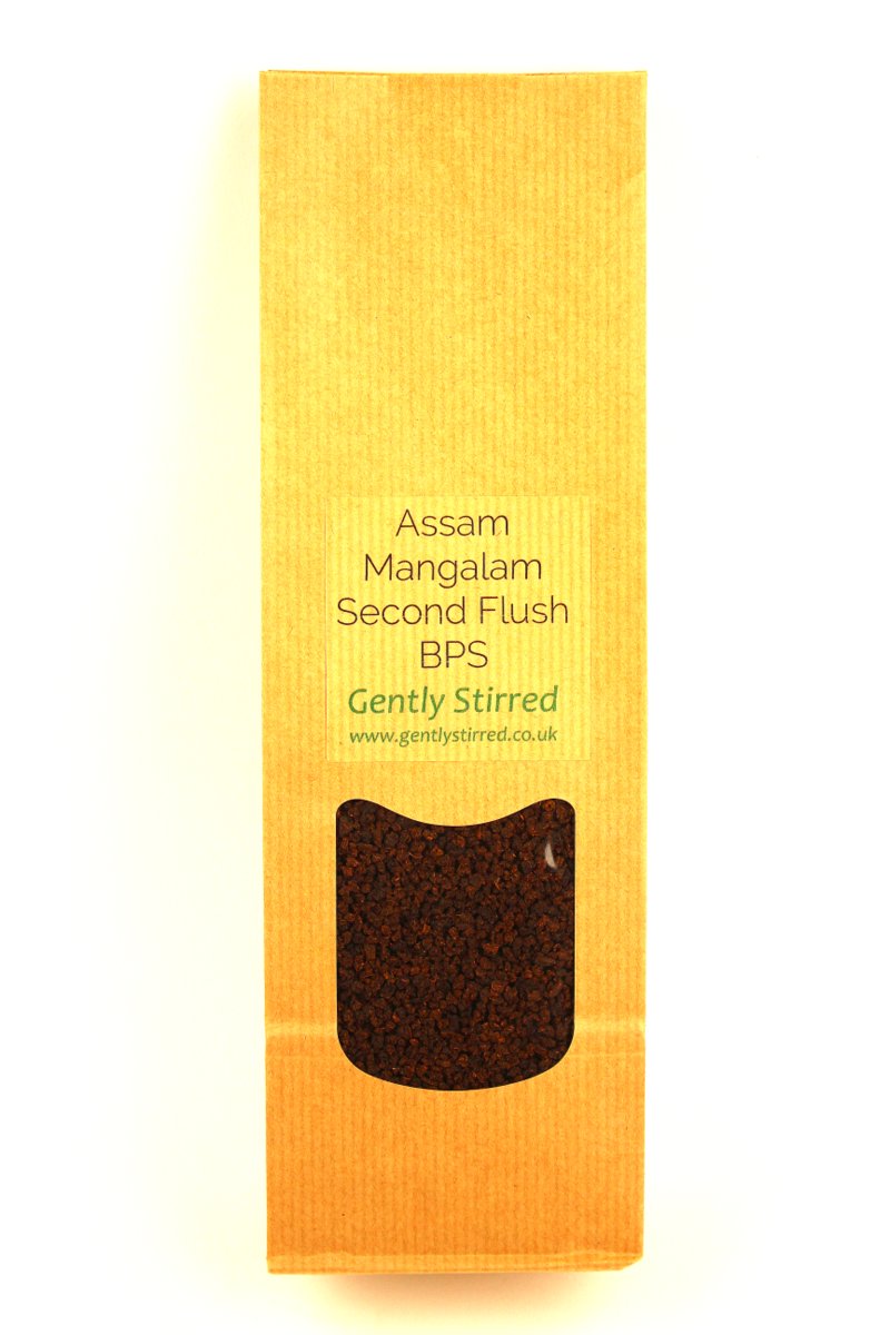 Assam Mangalam Estate Second Flush Broken Pekoe Souchong Breakfast Loose Leaf Tea Gently Stirred