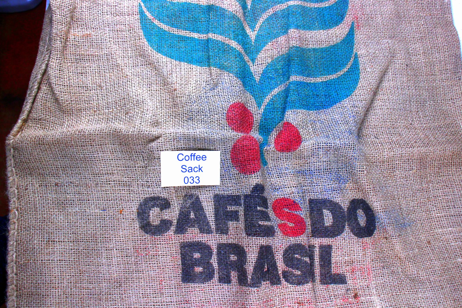 Brazilian Hessian Coffee Sack 033 Previously Held Green Beans Many Uses 033