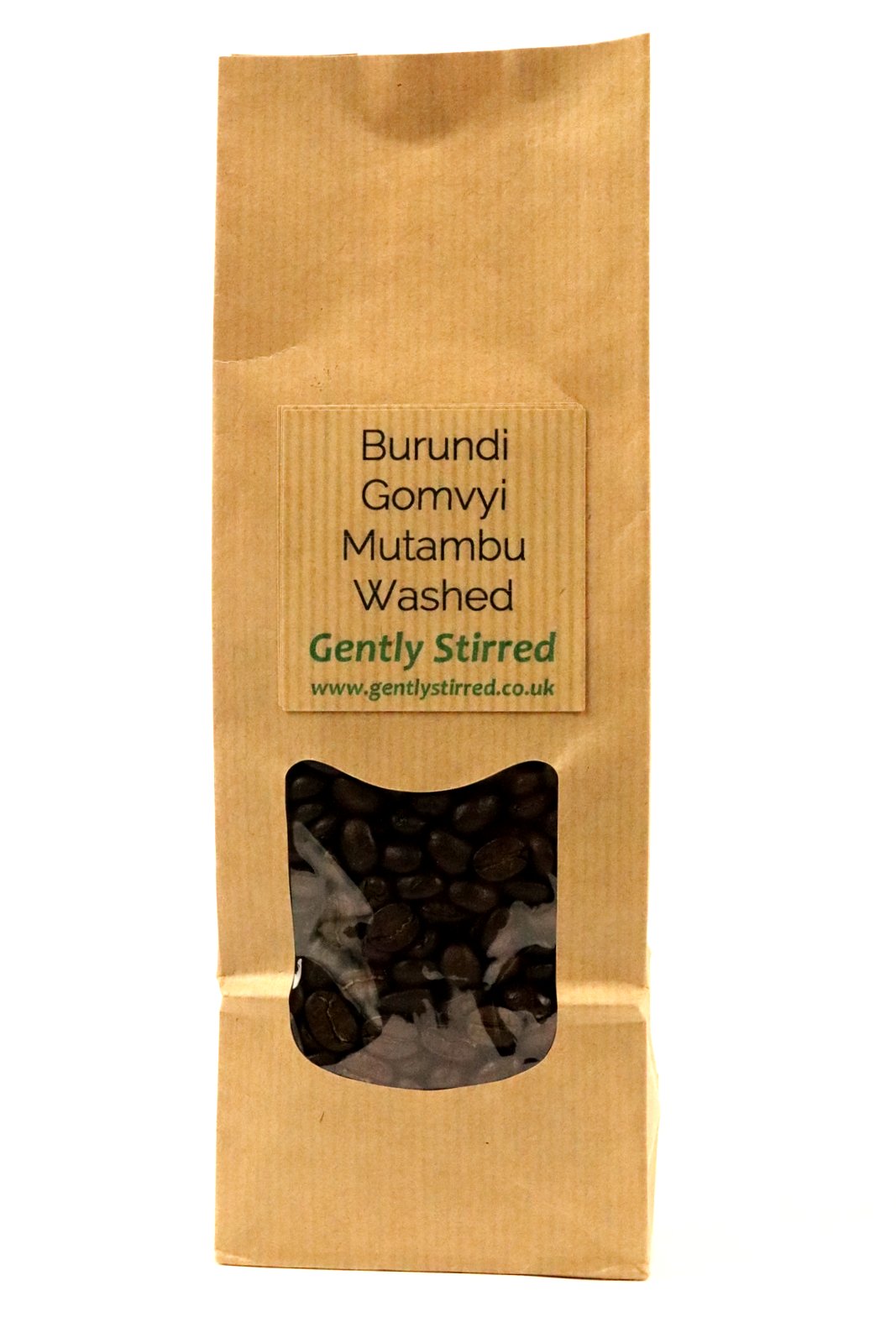 Burundi Gomvyi Mutambu Washed Hand Selected Whole Coffee Beans Gently Stirred