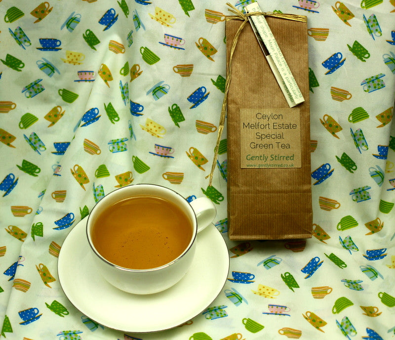 Ceylon - Melfort Estate - Special Green Tea -Voted Best Green Tea In Ceylon 2008 - Quality Brew - Gently Stirred