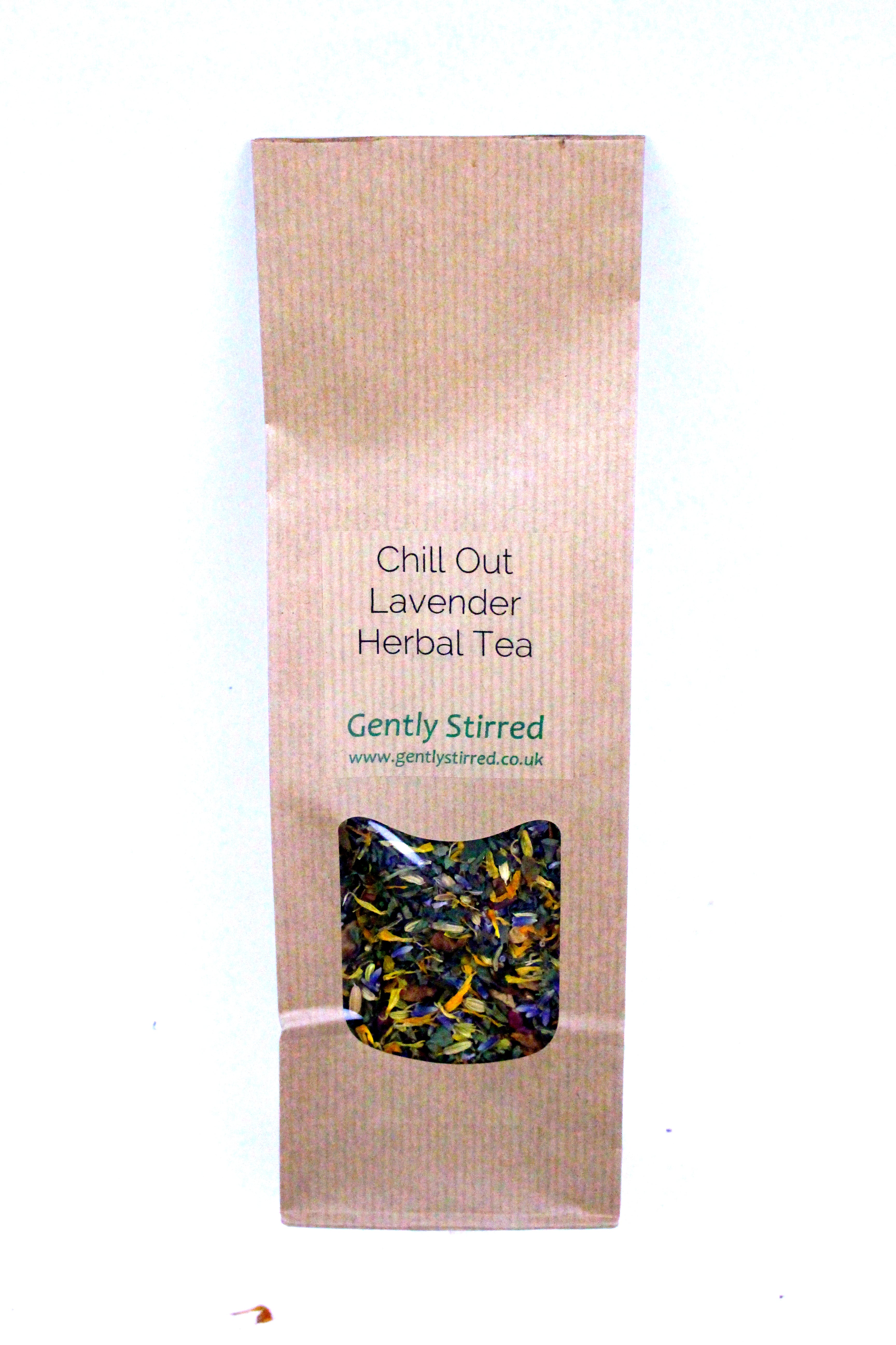 Chill Out Lavender Loose Leaf Herbal Tea Gently Stirred 