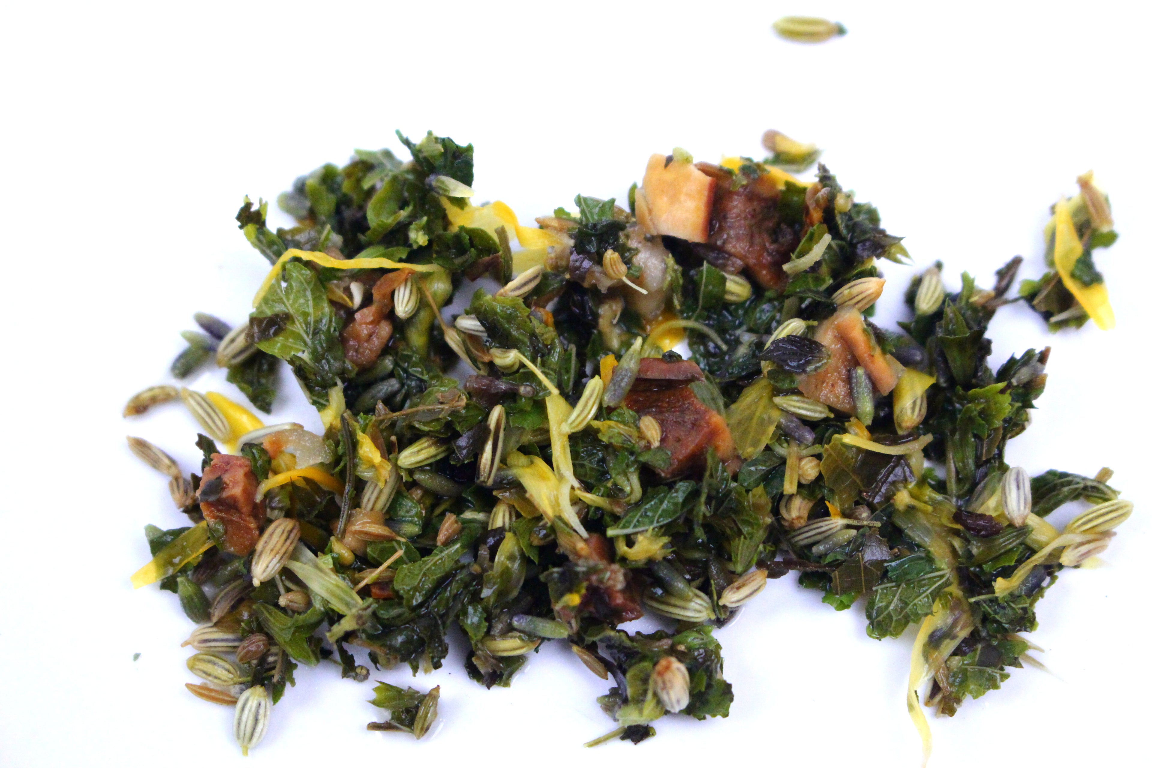 Chill Out Lavender Loose Leaf Herbal Tea Gently Stirred 