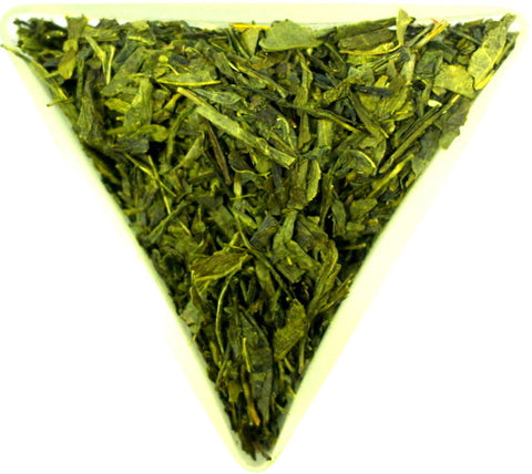 Sencha Organic Chinese Loose Leaf Tea Gently Stirred