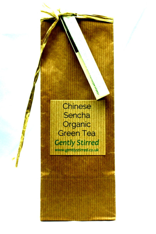 Chinese Sencha - Organic- Loose Leaf - Healthy Green Tea - Low Astringency - Great Taste - Gently Stirred