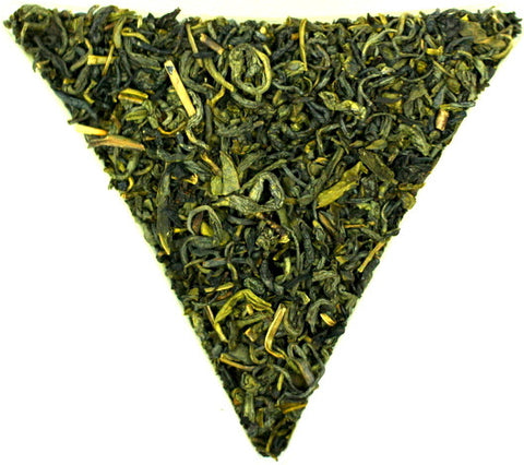 Chun Mee Green Loose Leaf Chinese Tea Gently Stirred