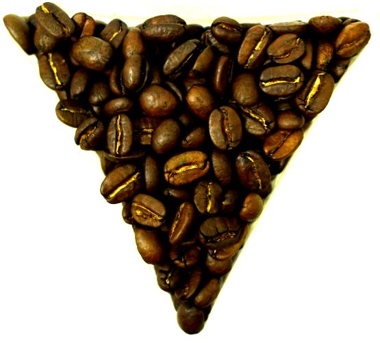 Christmas Flavoured Whole Roasted Coffee Beans Gently Stirred