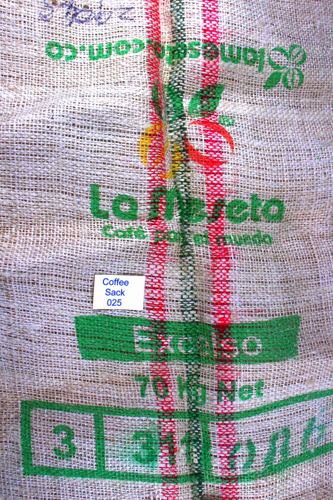 Colombian Hessian Coffee Sack 025 Previously Held Green Beans Many Uses 025