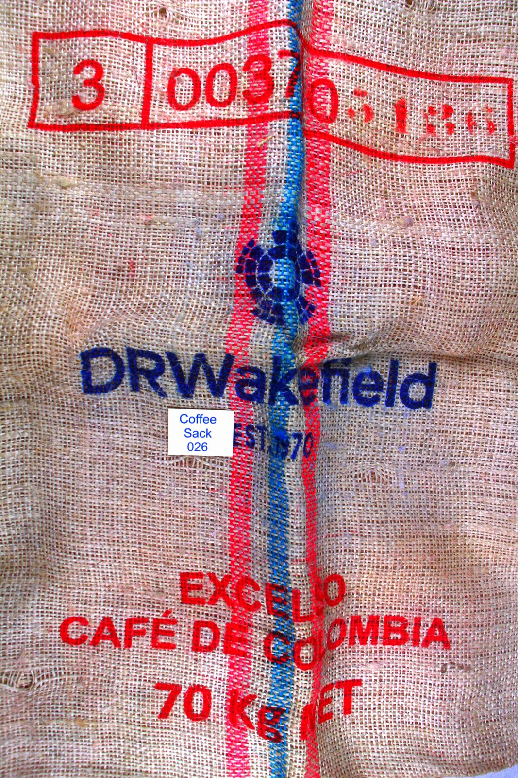 Colombian Hessian Coffee Sack 026 Previously Held Green Beans Many Uses 026
