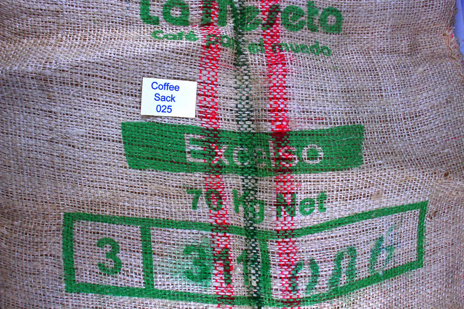 Colombian Hessian Coffee Sack 025 Previously Held Green Beans Many Uses 025