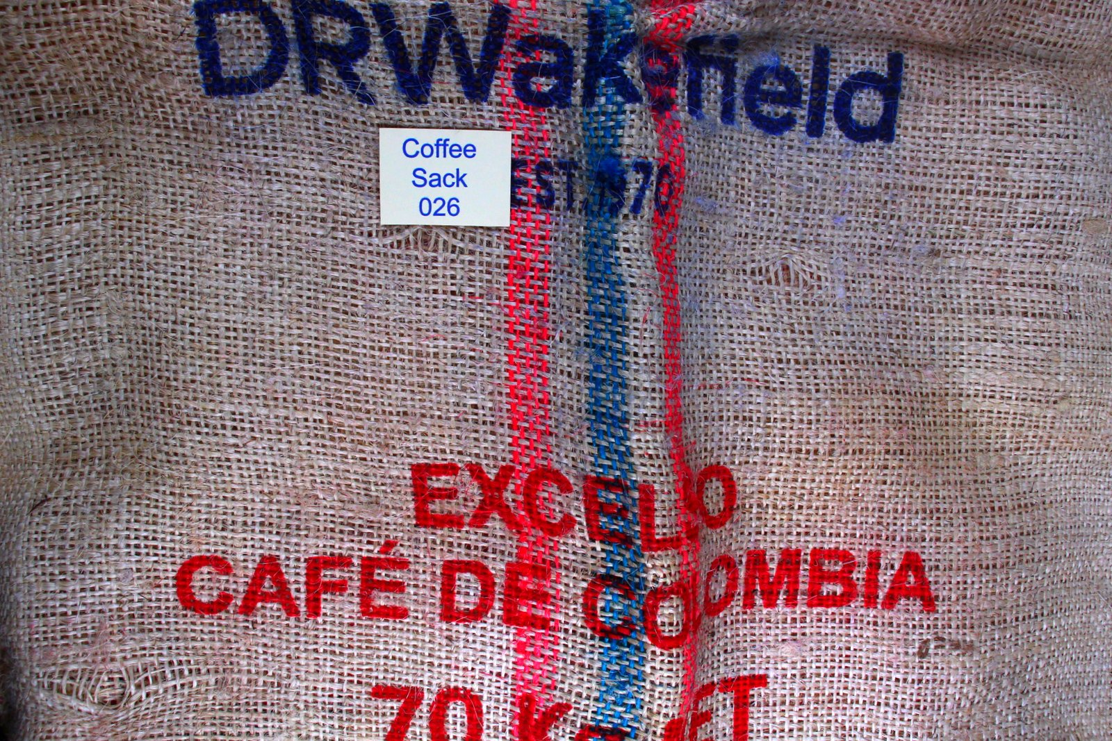 Colombian Hessian Coffee Sack 026 Previously Held Green Beans Many Uses 026