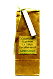 Colombian Supremo La Ceiba Swiss Water Decaffeinated Whole Dark Roasted Coffee Beans - Gently Stirred