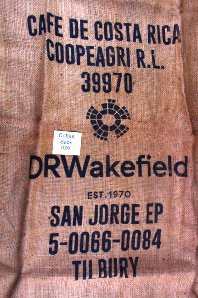 Costa Rican Hessian Coffee Sack 020 Previously Held Green Beans Many Uses 020