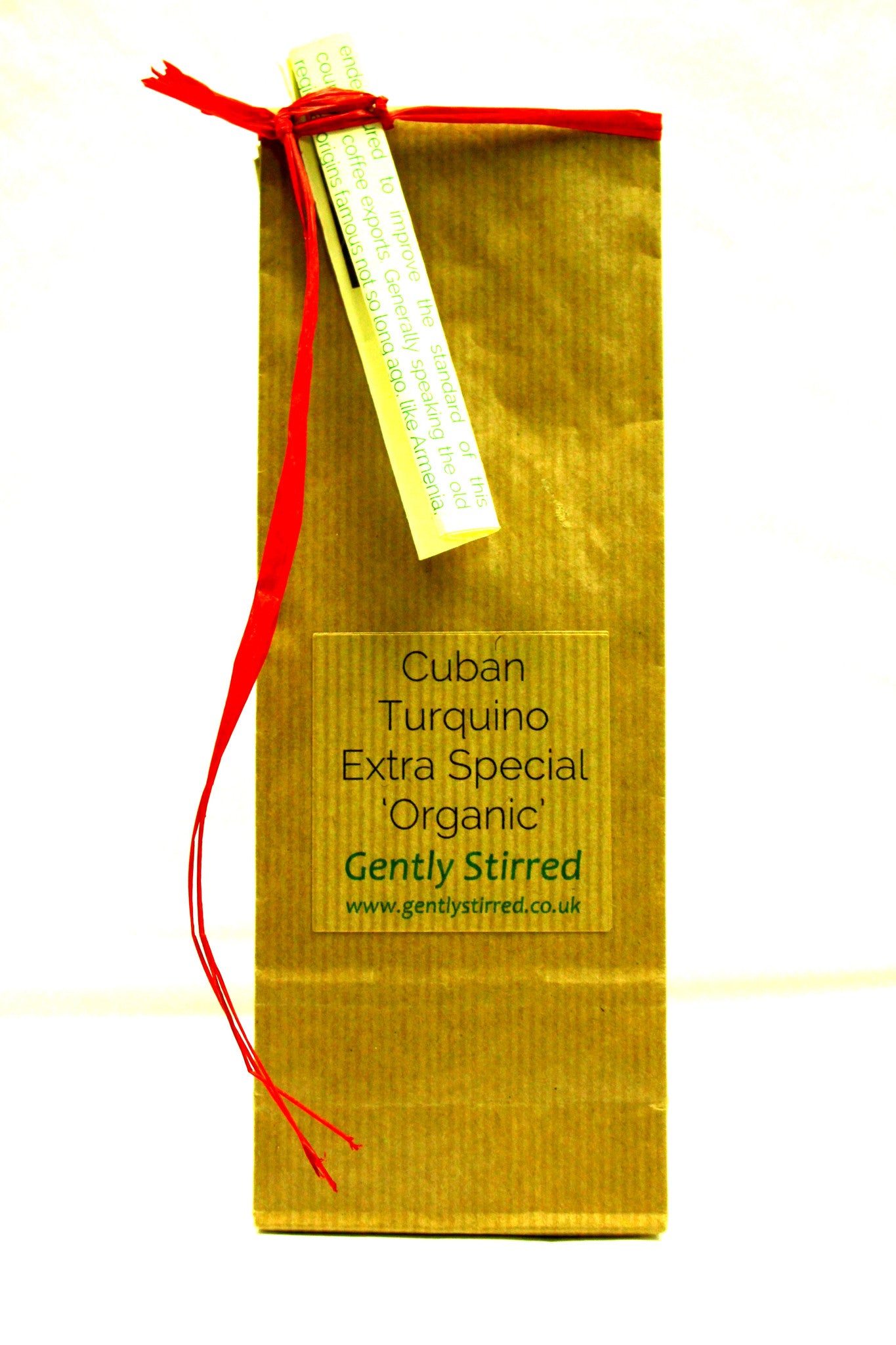 Cuban Turquino Extra Special Organic Coffee Beans Gently Stirred