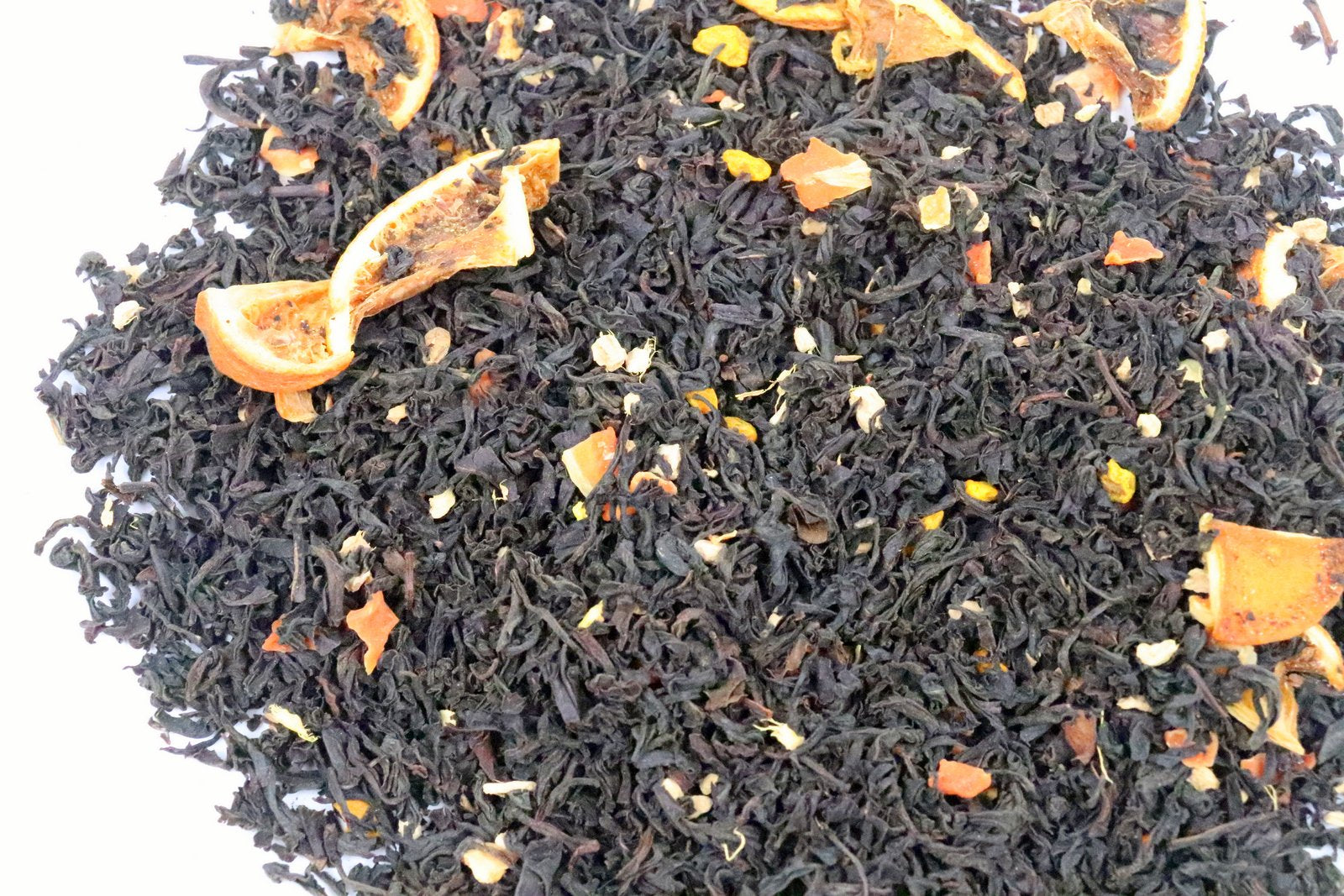 Earl Grey Ginger and Turmeric Loose Leaf Black Tea with Orange Pieces Fantastic Taste