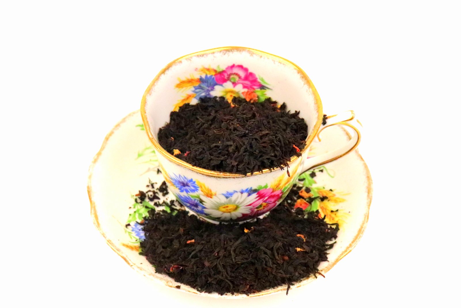 Earl Grey Rose Loose Leaf Black Tea Gently Stirred