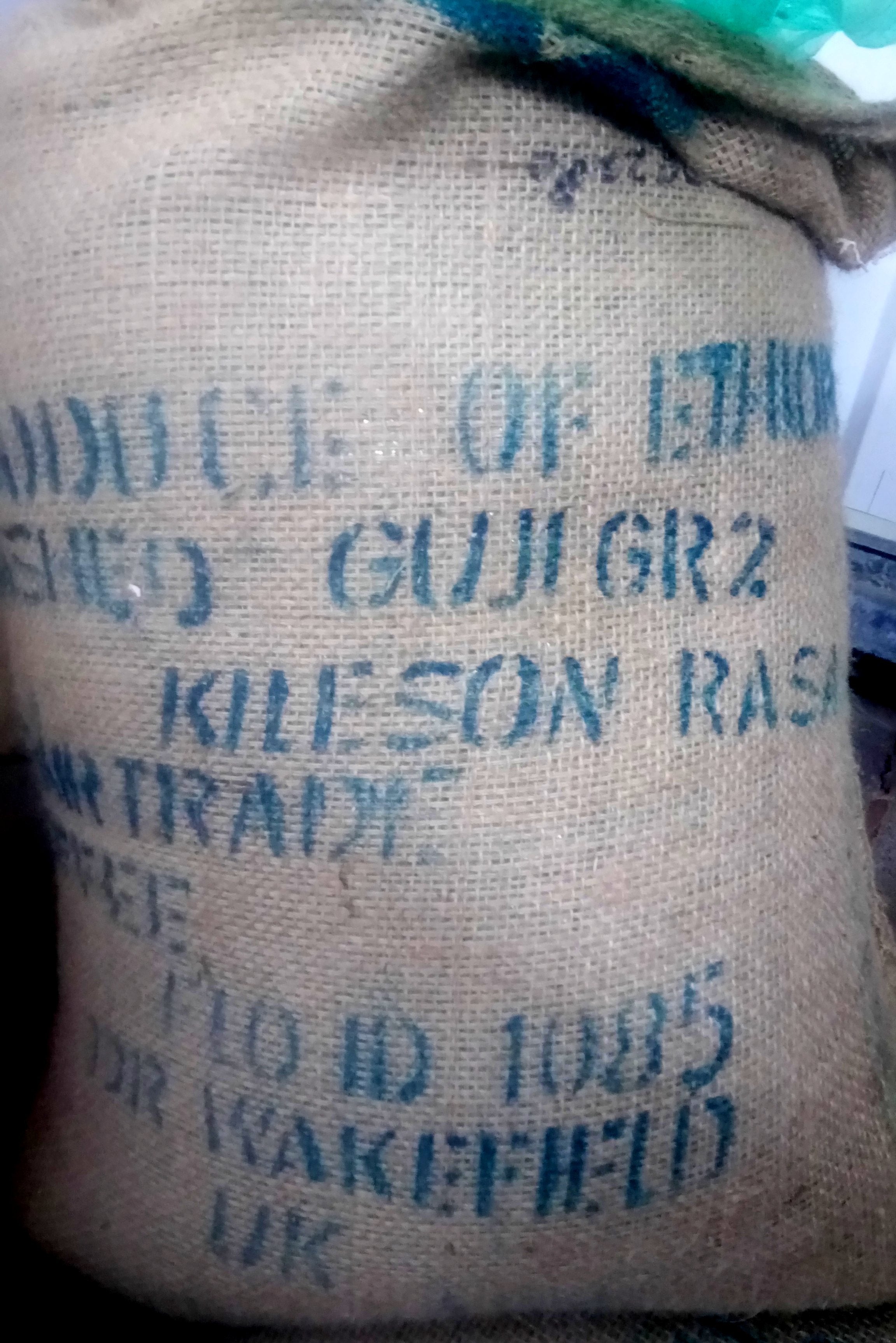 Ethiopian Washed Sidamo Oromia Guji Fair Trade Whole Bean Coffee Gently Stirred
