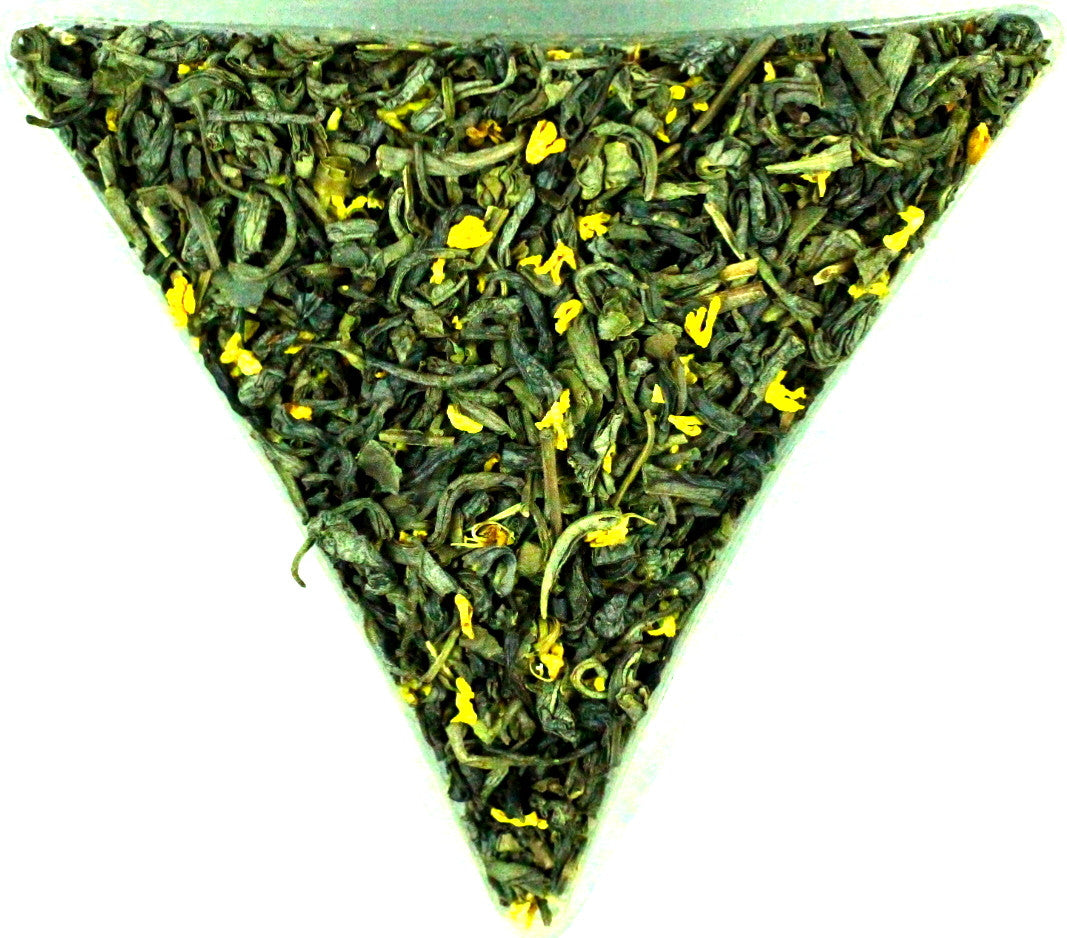 Guangxi Sweet Osmanthus Guihuacha Green Tea Gently Stirred