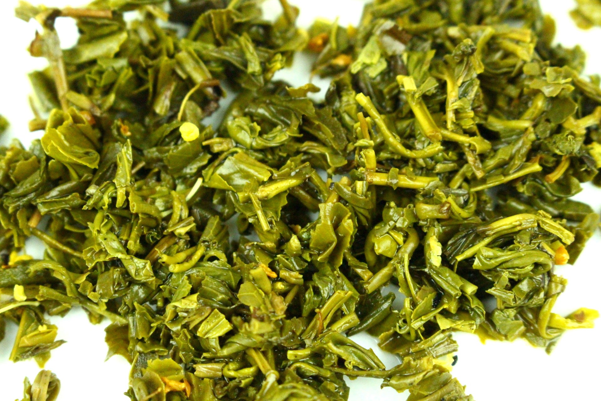 Guangxi Sweet Osmanthus Guihuacha Green Tea Gently Stirred