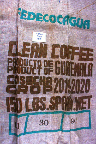 Guatemalan Hessian Coffee Sack 021 Previously Held Green Beans Many Uses 021