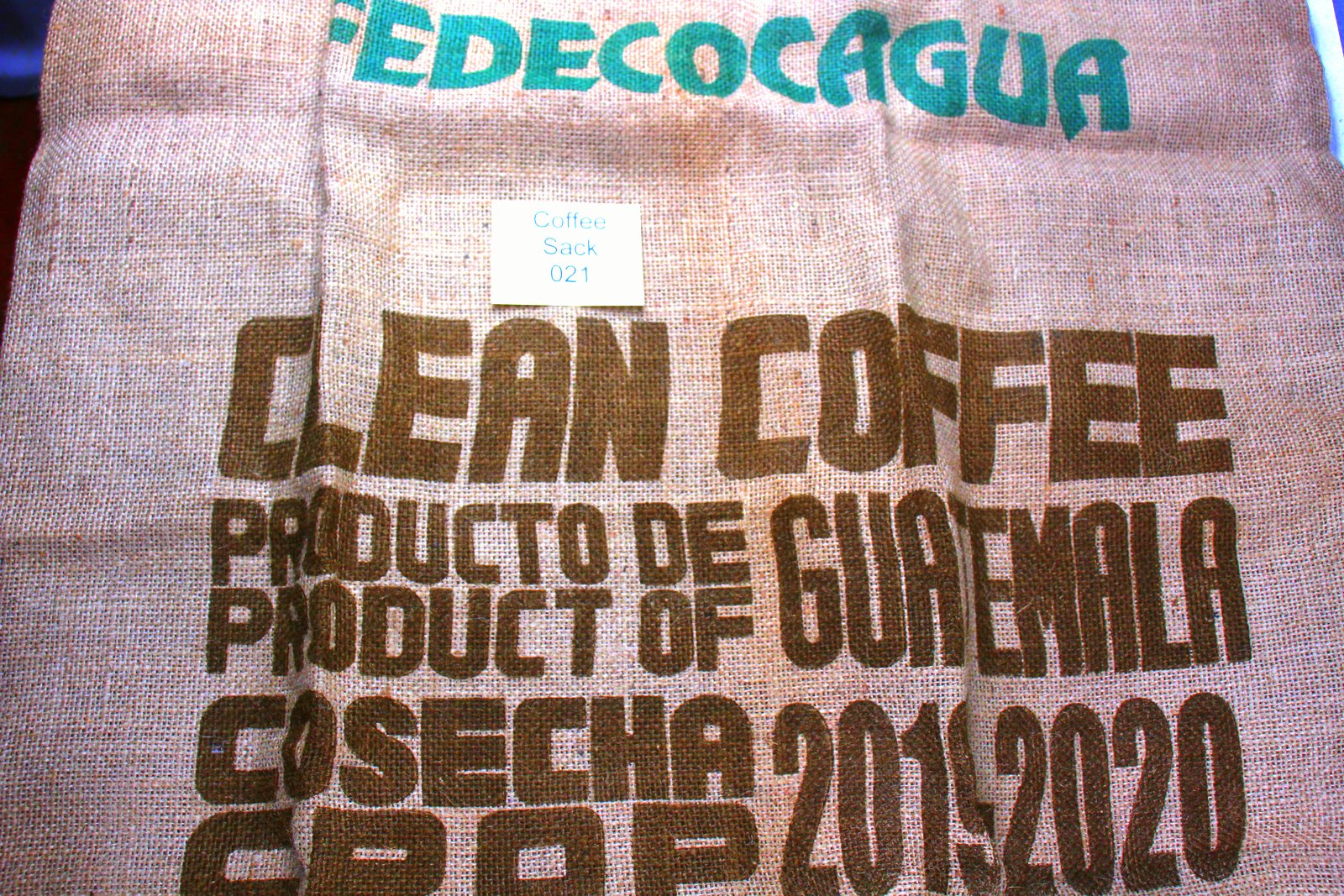 Guatemalan Hessian Coffee Sack 021 Previously Held Green Beans Many Uses 021