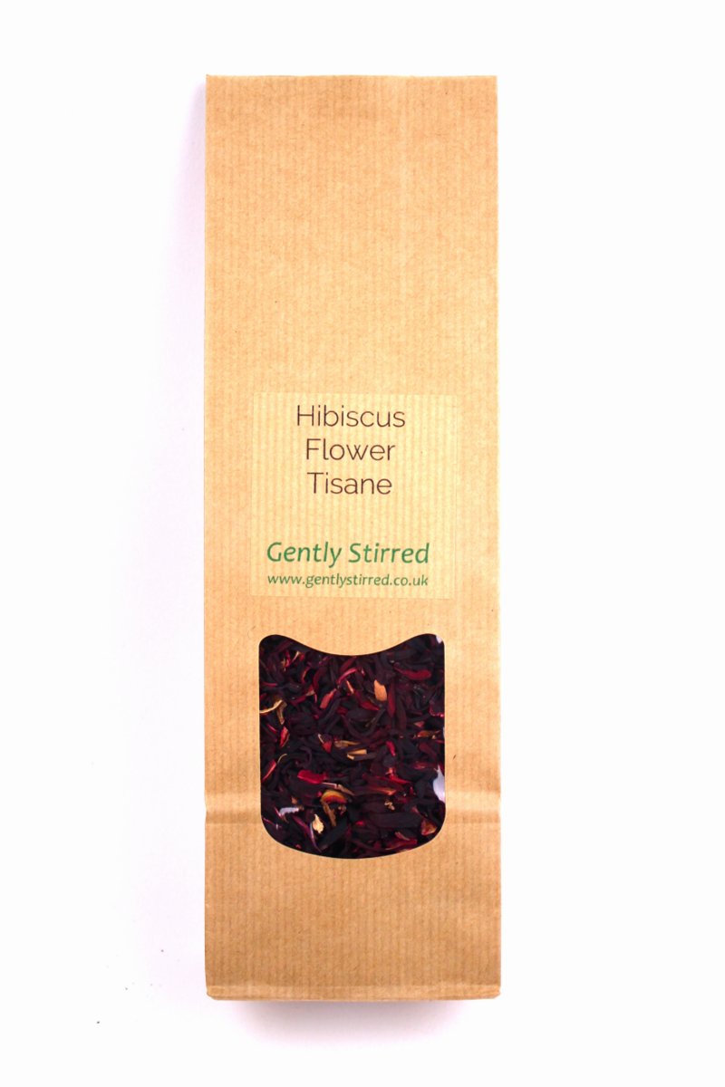 Hibiscus Flower Cut Healthy Caffeine Free Tea Tisane Gently Stirred