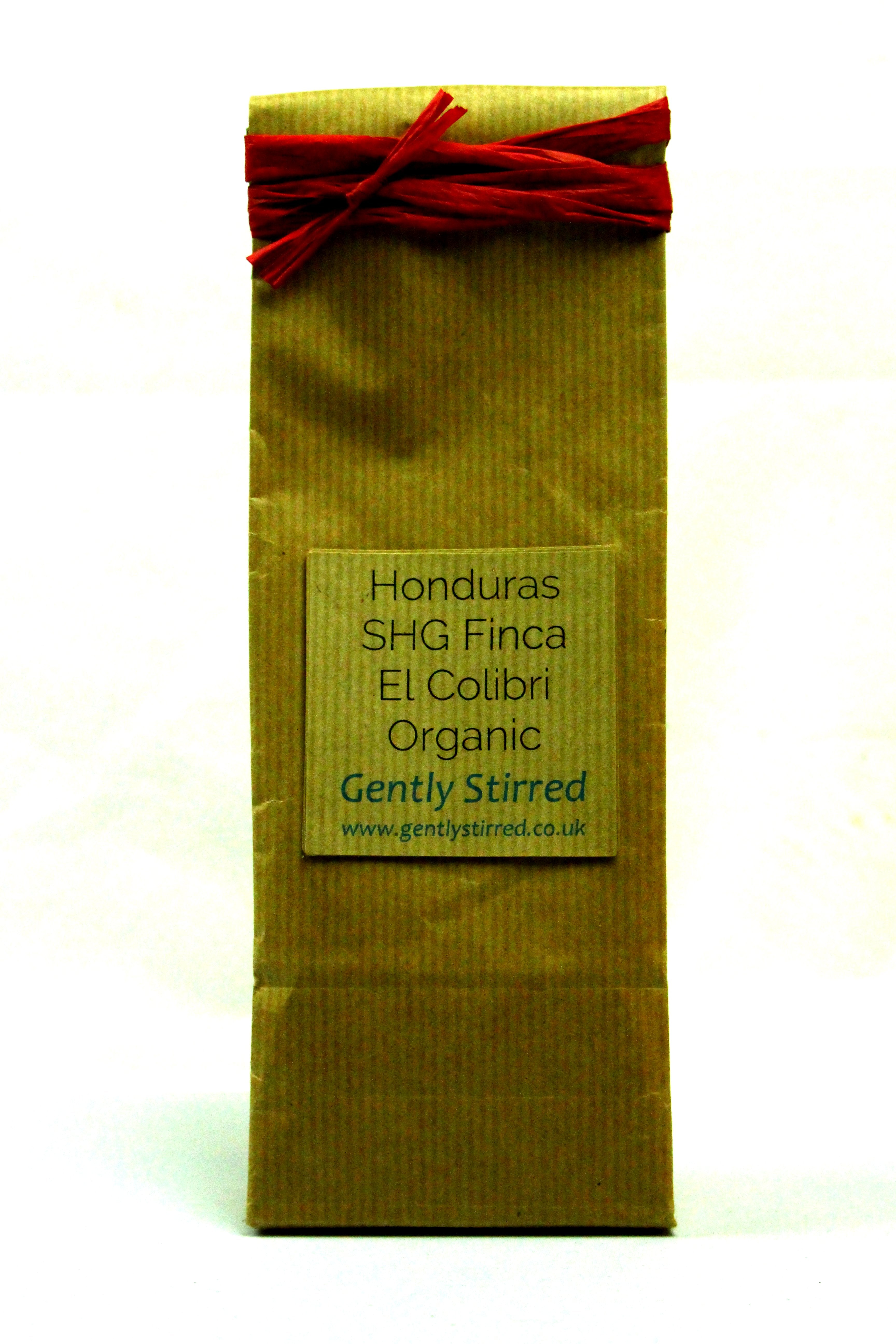 Honduras SHG Finca El Calibri Organic Fair Trade Rainforest Alliance Whole Bean Gently Stirred