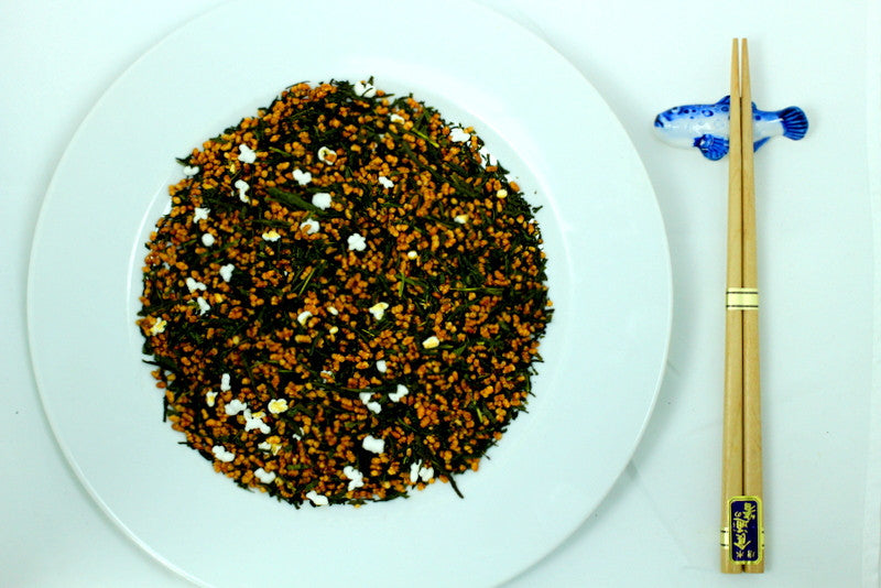 Japanese Sencha - Genmai Cha - Loose Leaf - Sencha Green Tea - Traditional Specialty Tea - Gently Stirred