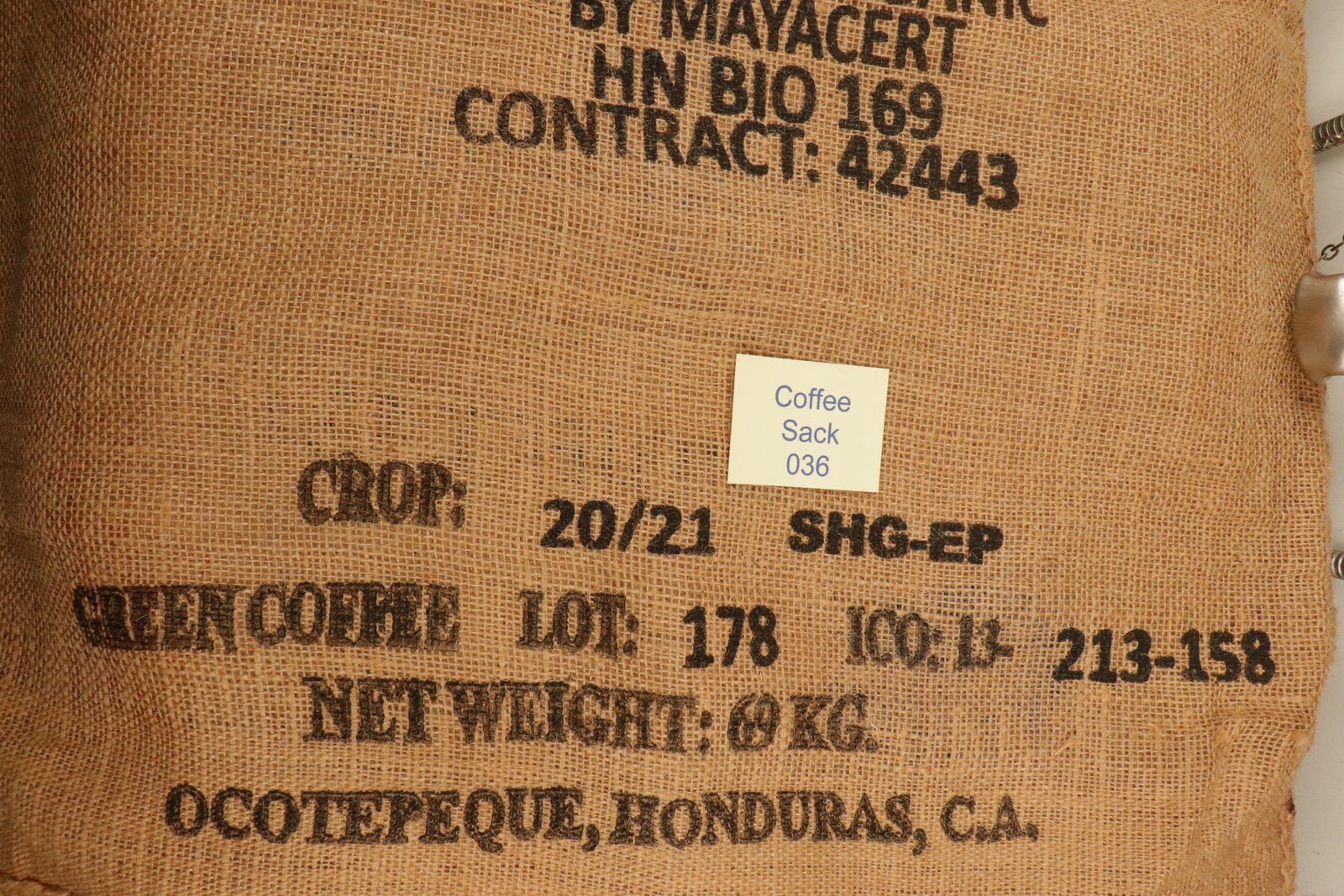 Honduran Hessian Coffee Sack 036 Previously Held Green Beans Many Uses 036