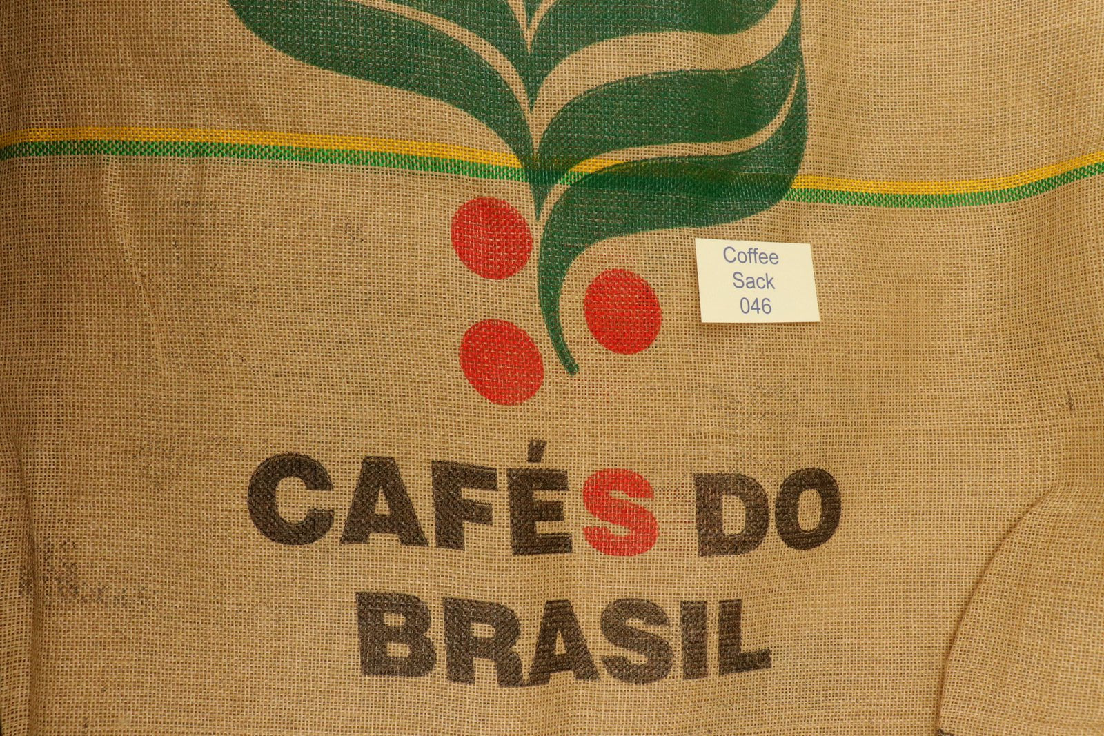 Brazilian Hessian Coffee Sack 046 Previously Held Green Beans Many Uses 046