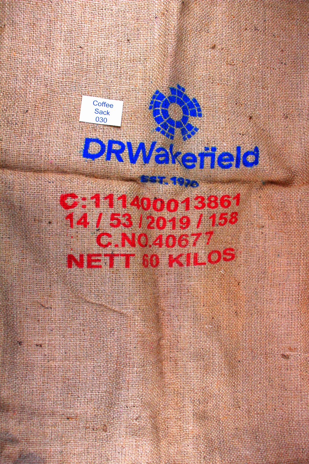 Indian Hessian Coffee Sack 030 Previously Held Green Beans Many Uses 030