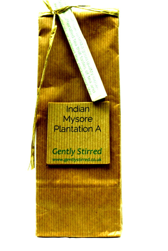 Indian Mysore Plantation A Medium Roasted Whole Coffee Beans Full Flavour Excellent Coffee - Gently Stirred
