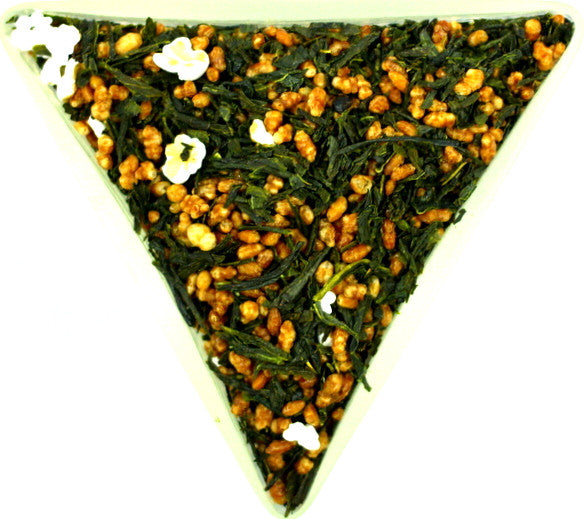 Japanese Sencha Genmai Cha Loose Leaf Sencha Green Tea Traditional Specialty Tea Gently Stirred
