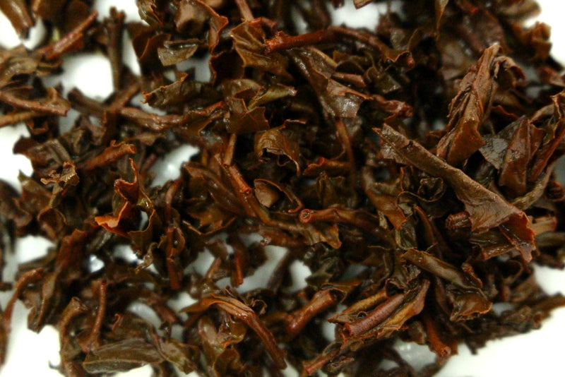 Wild Black Cherry Flavoured Loose Leaf Black Tea Gently Stirred